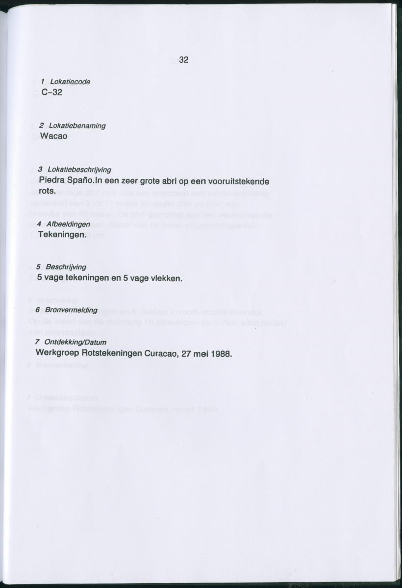 Inventarisatielijst Rotskunst Curacao - New Page