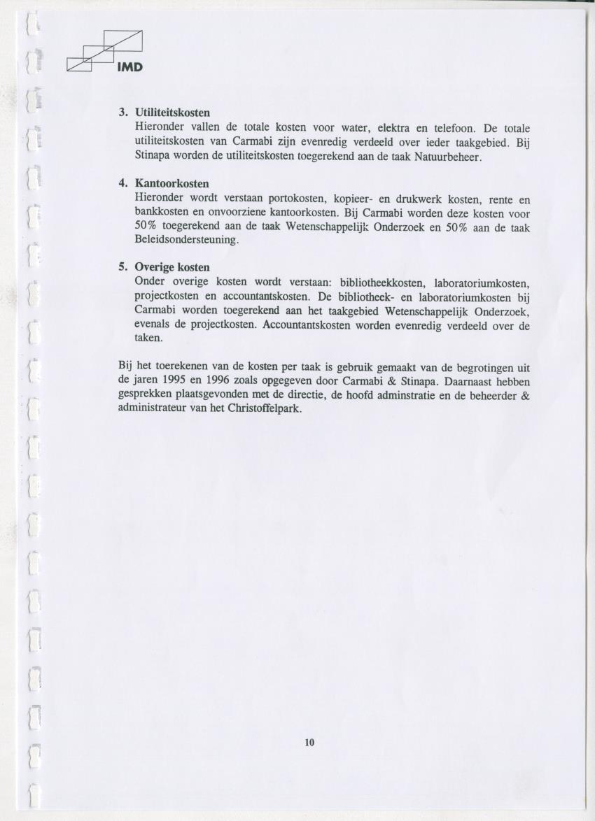 Z Carmabi & Stinapa - Een Inventory report van de mogelijkheden het profijtbeginsel toe te passen bij twee instellingen uit de categorie "B" - New Page