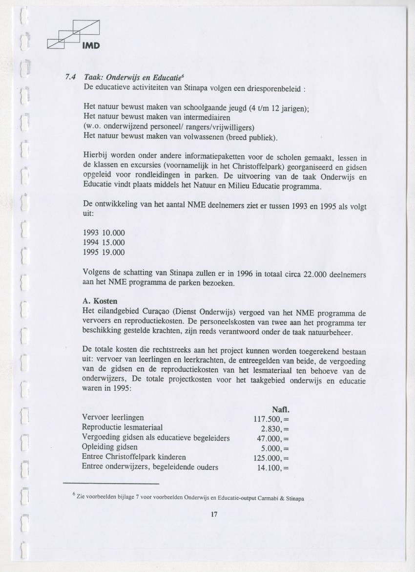 Z Carmabi & Stinapa - Een Inventory report van de mogelijkheden het profijtbeginsel toe te passen bij twee instellingen uit de categorie "B" - New Page