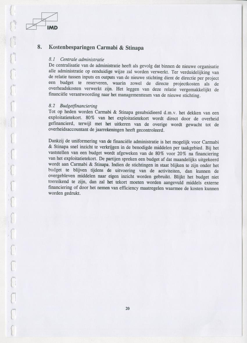 Z Carmabi & Stinapa - Een Inventory report van de mogelijkheden het profijtbeginsel toe te passen bij twee instellingen uit de categorie "B" - New Page