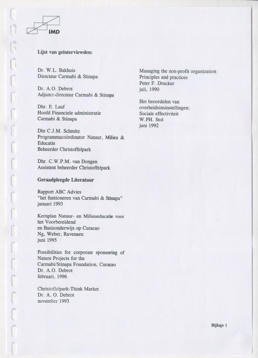 Z Carmabi & Stinapa - Een Inventory report van de mogelijkheden het profijtbeginsel toe te passen bij twee instellingen uit de categorie "B" - New Page