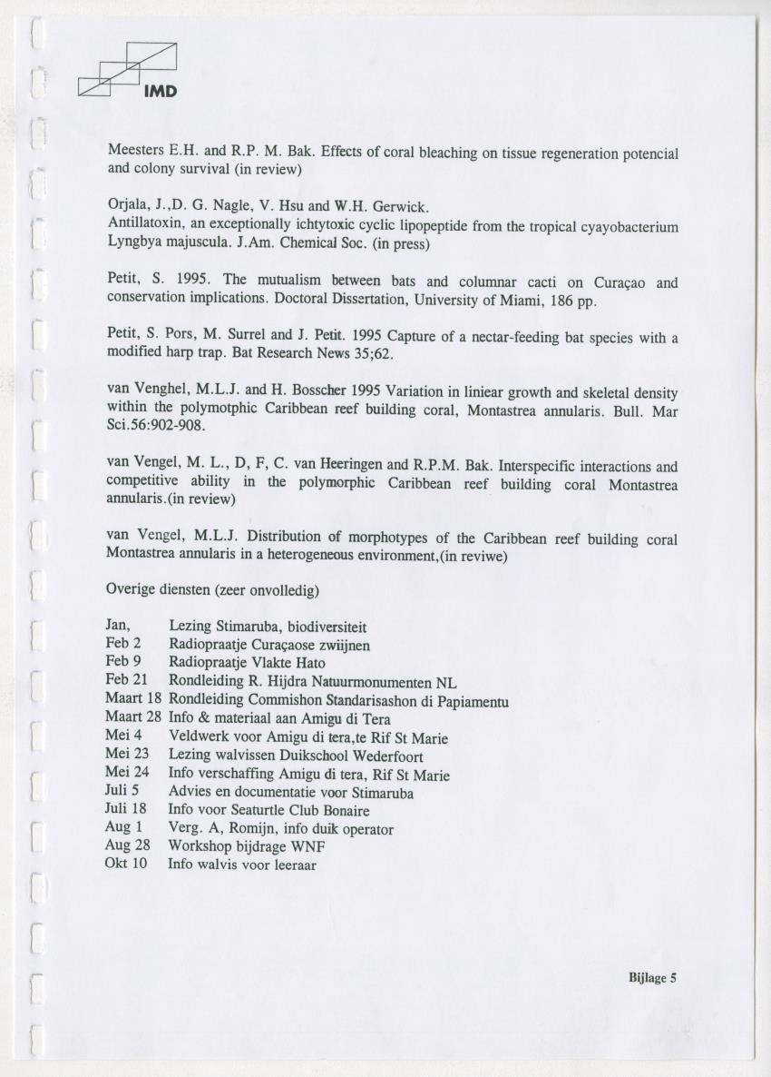 Z Carmabi & Stinapa - Een Inventory report van de mogelijkheden het profijtbeginsel toe te passen bij twee instellingen uit de categorie "B" - New Page