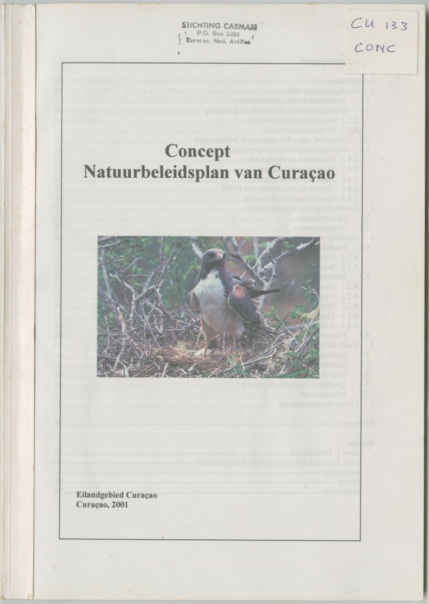 Z Concept Natuurbeleidsplan van Curacao - New Page