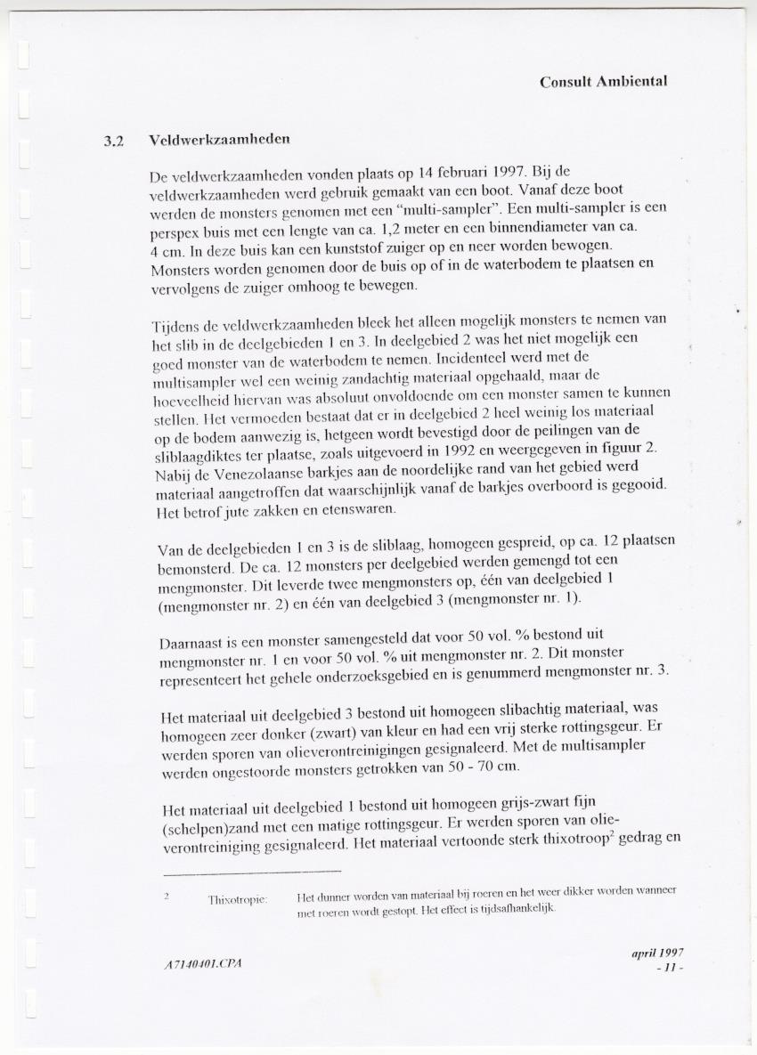 Z Curacao Ports Authority - Onderzoek slibkwaliteit monding Waaigat - New Page