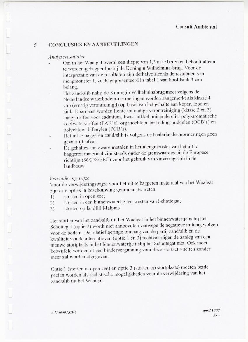 Z Curacao Ports Authority - Onderzoek slibkwaliteit monding Waaigat - New Page