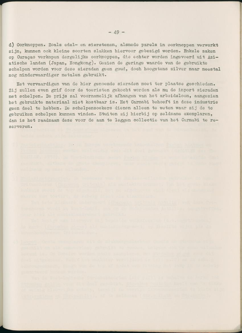 Z  Rapport betreffende het economisch gebruik van weekdieren van de Nederlandse Antillen - New Page