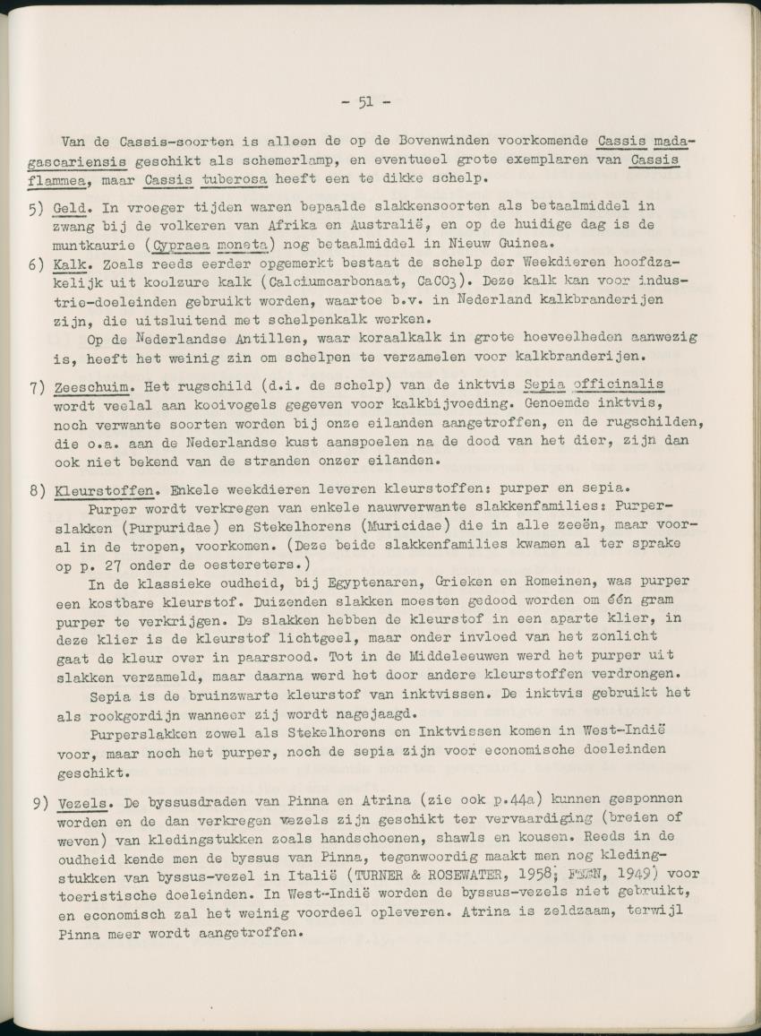Z  Rapport betreffende het economisch gebruik van weekdieren van de Nederlandse Antillen - New Page
