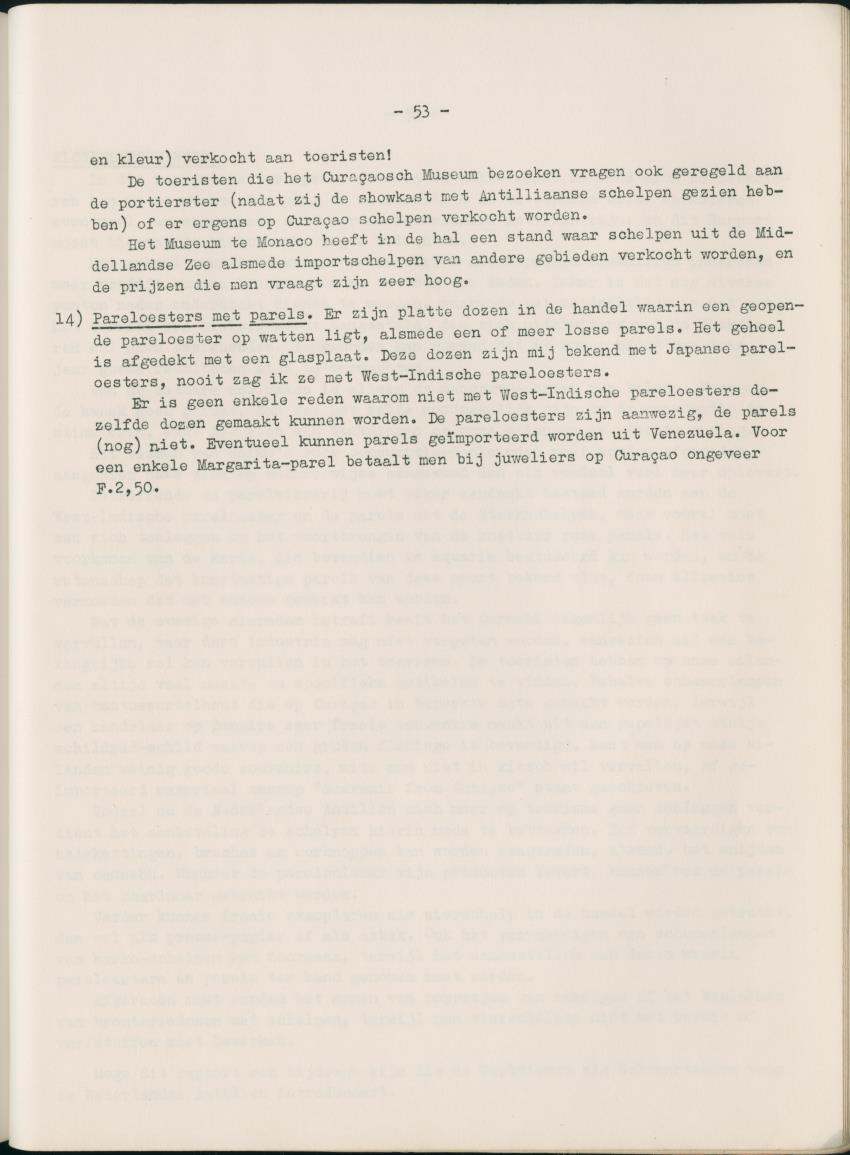 Z  Rapport betreffende het economisch gebruik van weekdieren van de Nederlandse Antillen - New Page