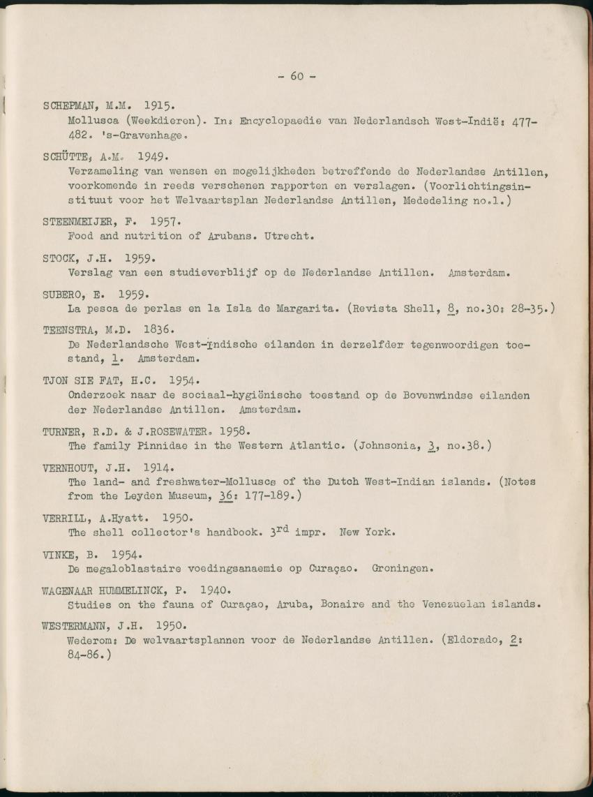 Z  Rapport betreffende het economisch gebruik van weekdieren van de Nederlandse Antillen - New Page