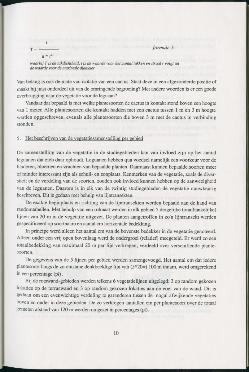 Z   Het voorkomen van de groene leguaan (Iguana iguana) in verschillende habitattypes op Curacao, Nederlandse Antllen - New Page