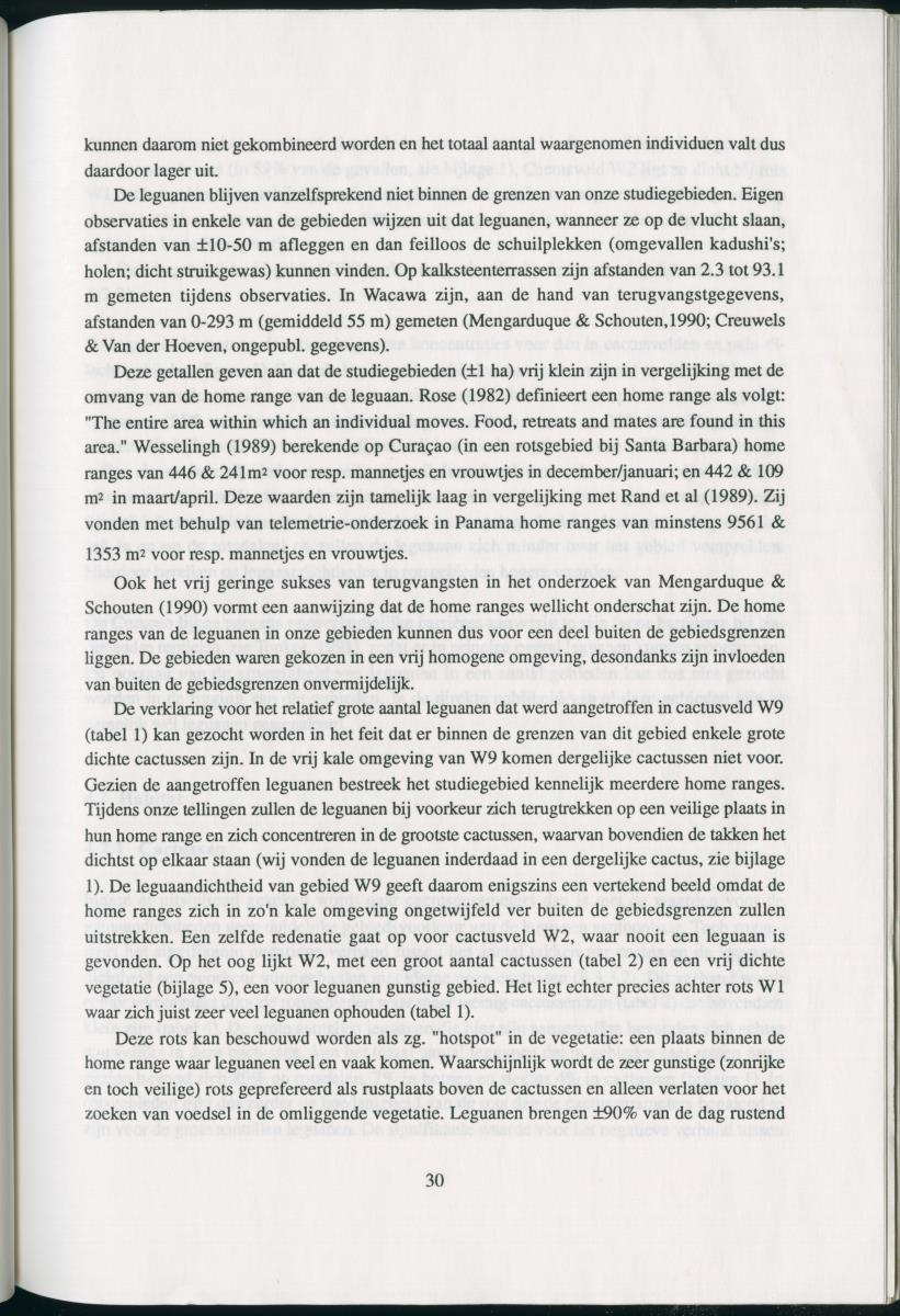 Z   Het voorkomen van de groene leguaan (Iguana iguana) in verschillende habitattypes op Curacao, Nederlandse Antllen - New Page