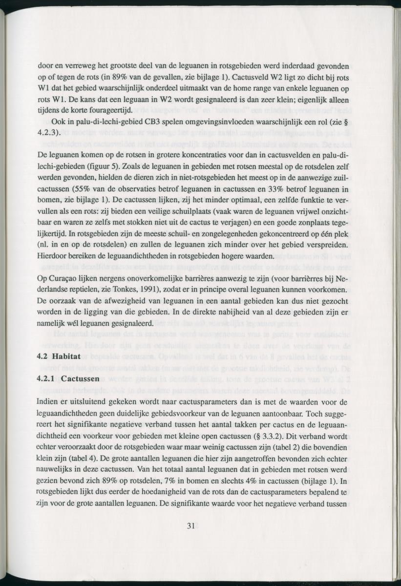 Z   Het voorkomen van de groene leguaan (Iguana iguana) in verschillende habitattypes op Curacao, Nederlandse Antllen - New Page