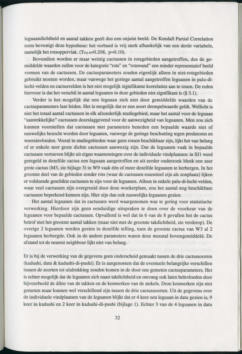 Z   Het voorkomen van de groene leguaan (Iguana iguana) in verschillende habitattypes op Curacao, Nederlandse Antllen - New Page