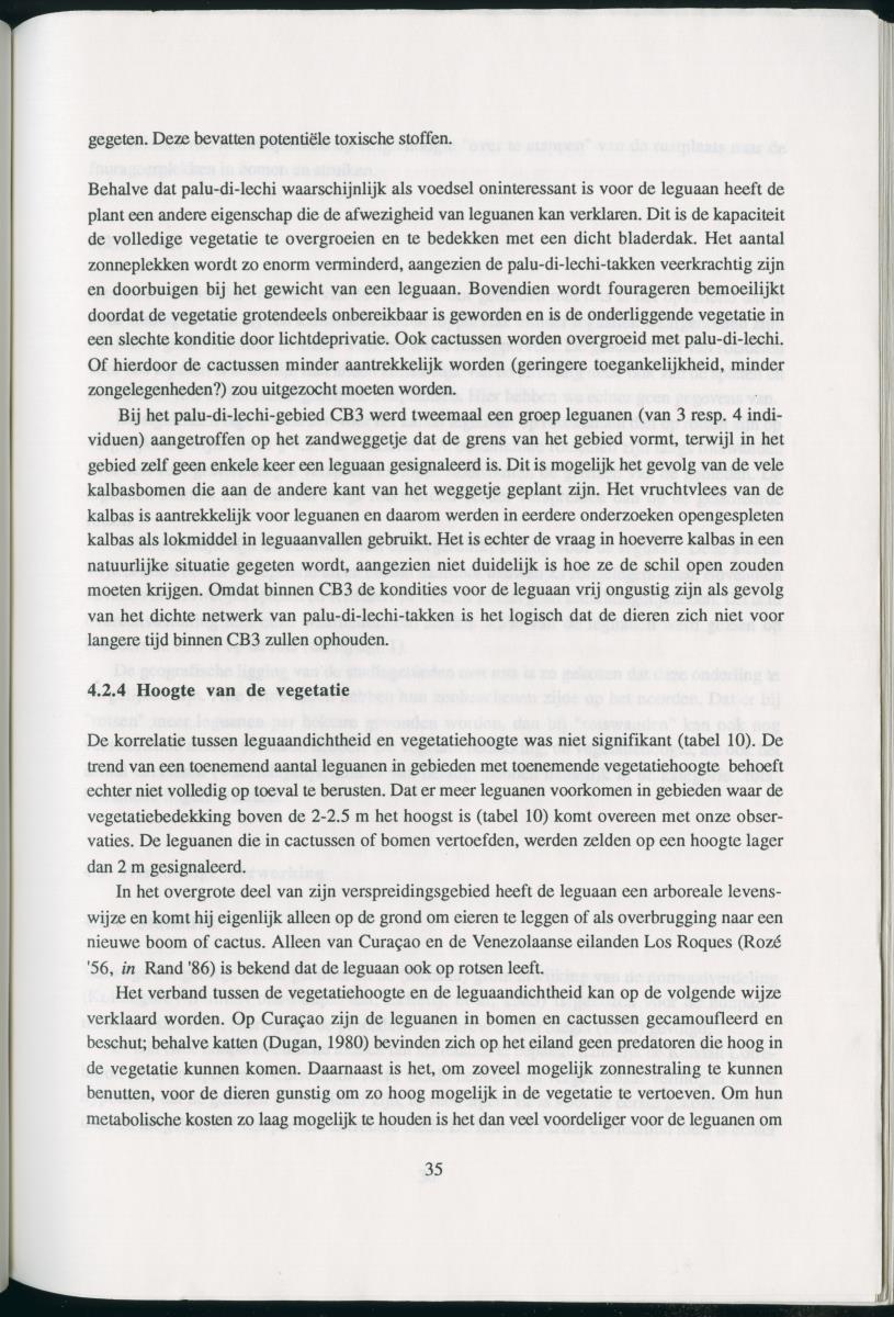 Z   Het voorkomen van de groene leguaan (Iguana iguana) in verschillende habitattypes op Curacao, Nederlandse Antllen - New Page