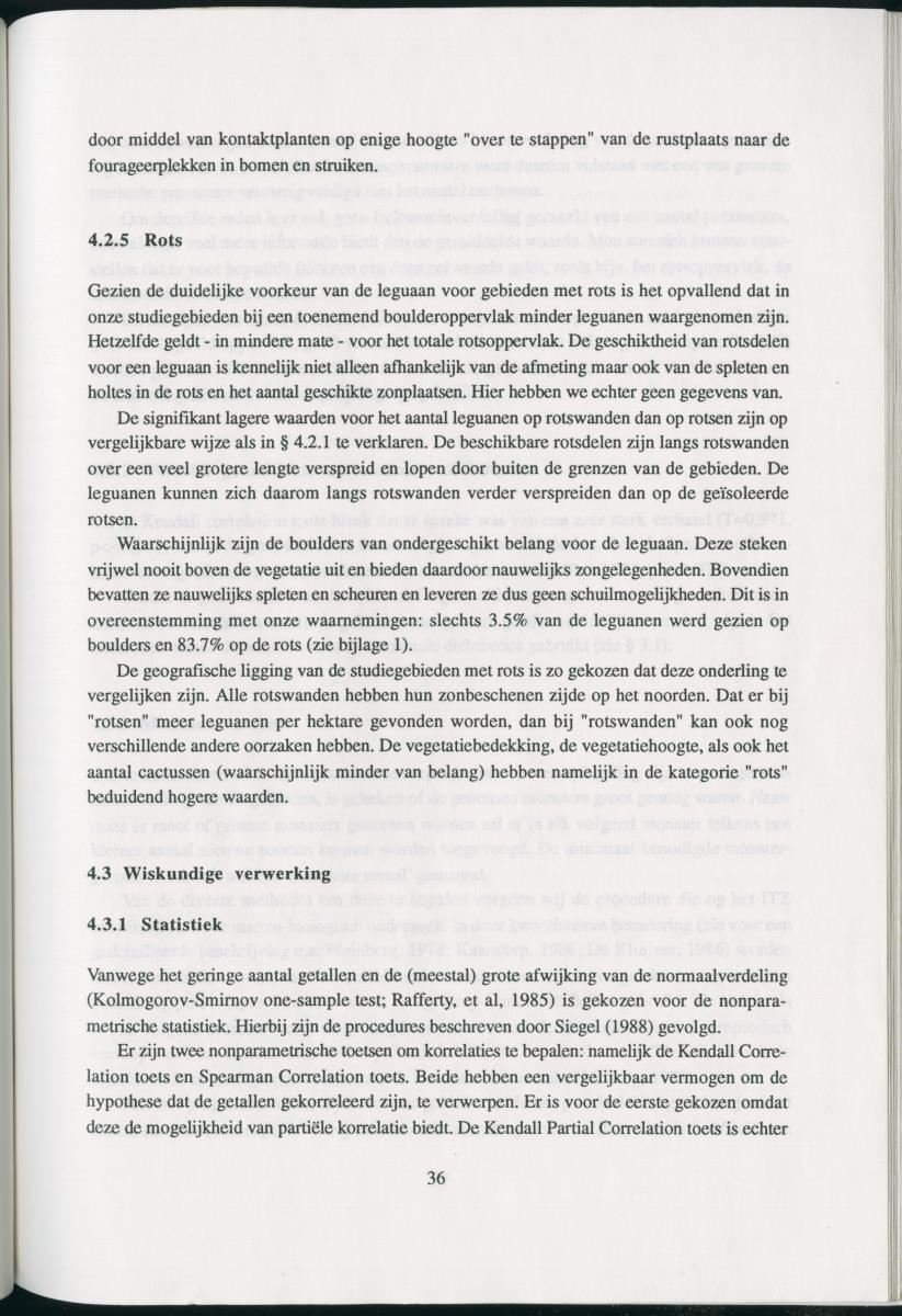Z   Het voorkomen van de groene leguaan (Iguana iguana) in verschillende habitattypes op Curacao, Nederlandse Antllen - New Page