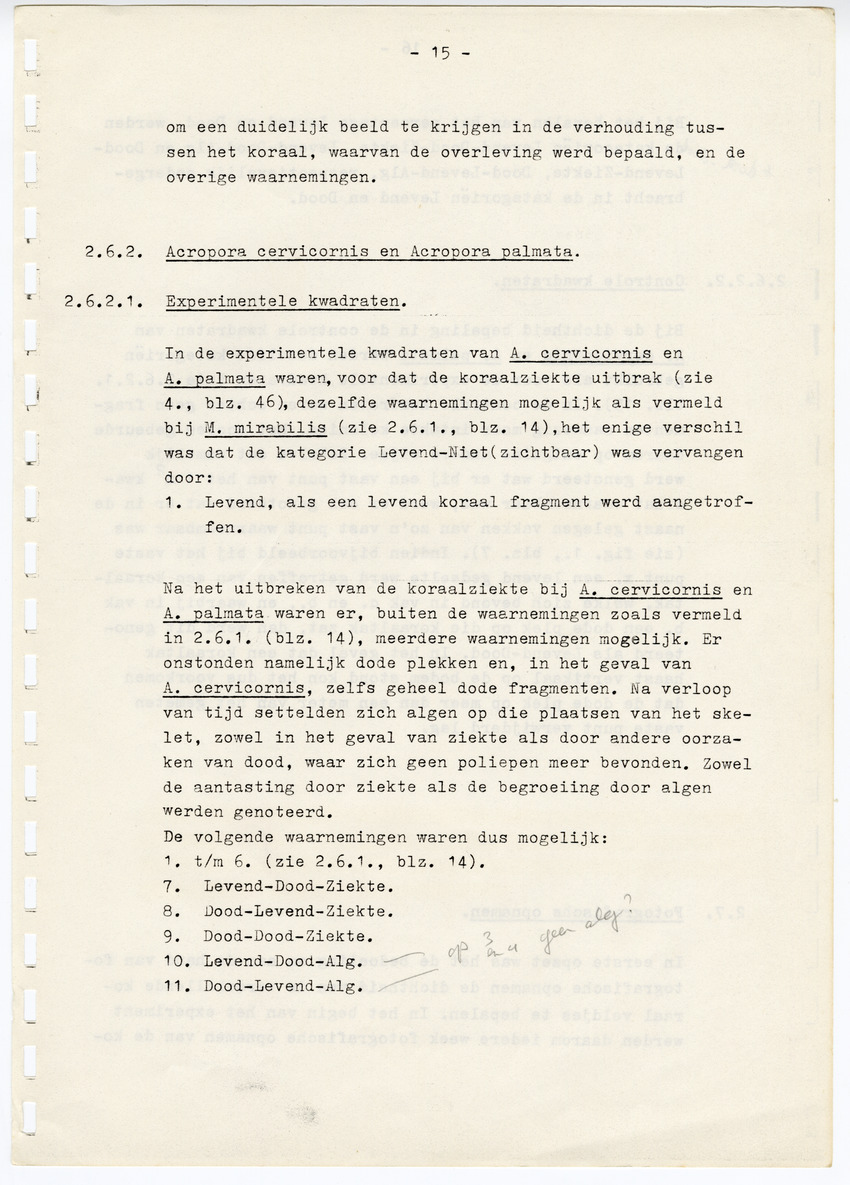Z  Onderzoek naar de efficientie van de vegetatieve voortplanting van steenkoralen (Scleractinia) - New Page