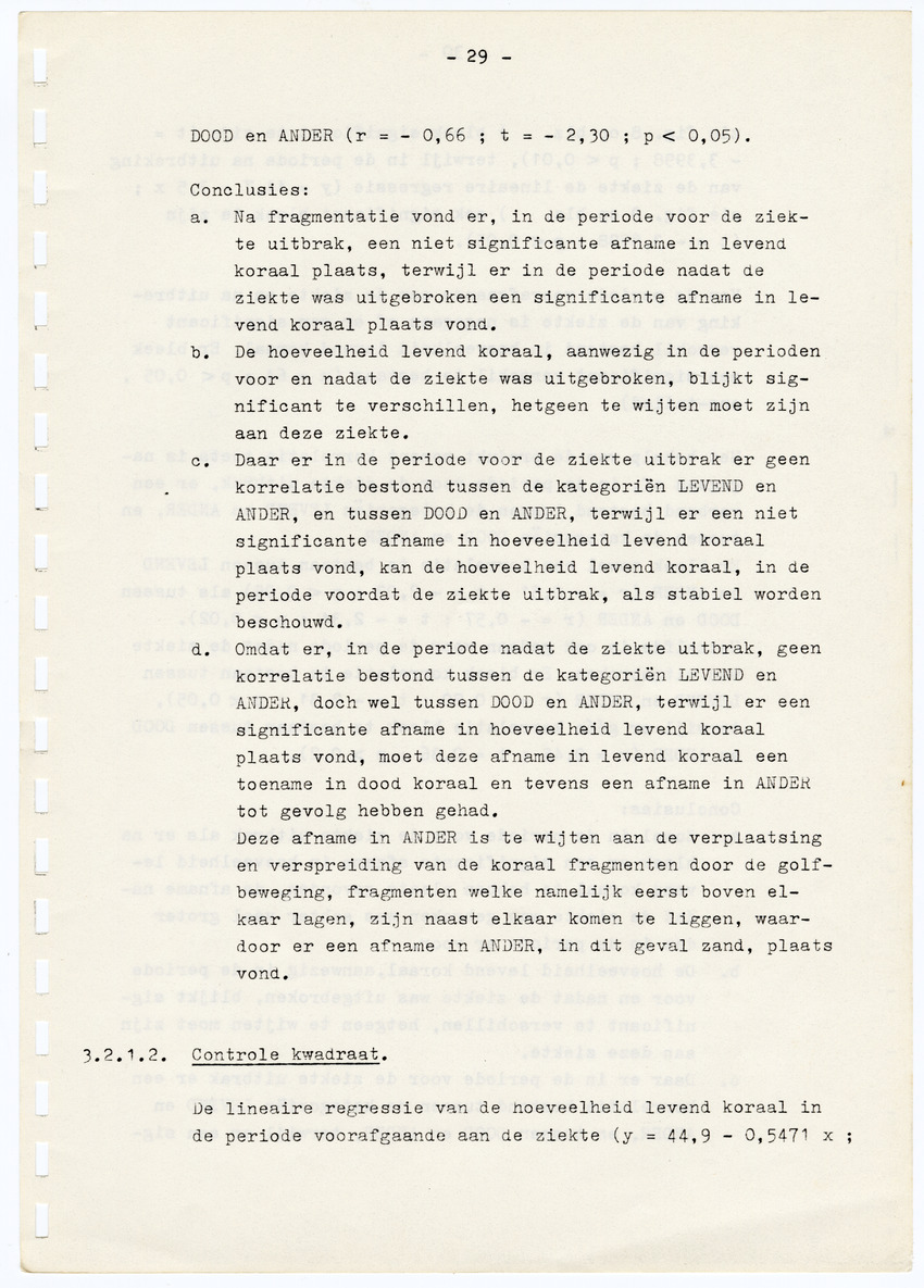 Z  Onderzoek naar de efficientie van de vegetatieve voortplanting van steenkoralen (Scleractinia) - New Page