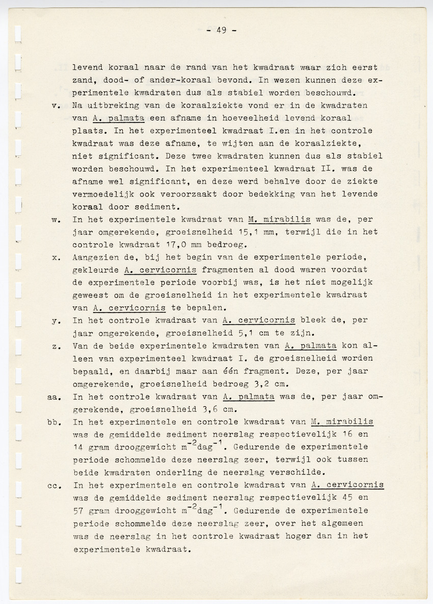 Z  Onderzoek naar de efficientie van de vegetatieve voortplanting van steenkoralen (Scleractinia) - New Page