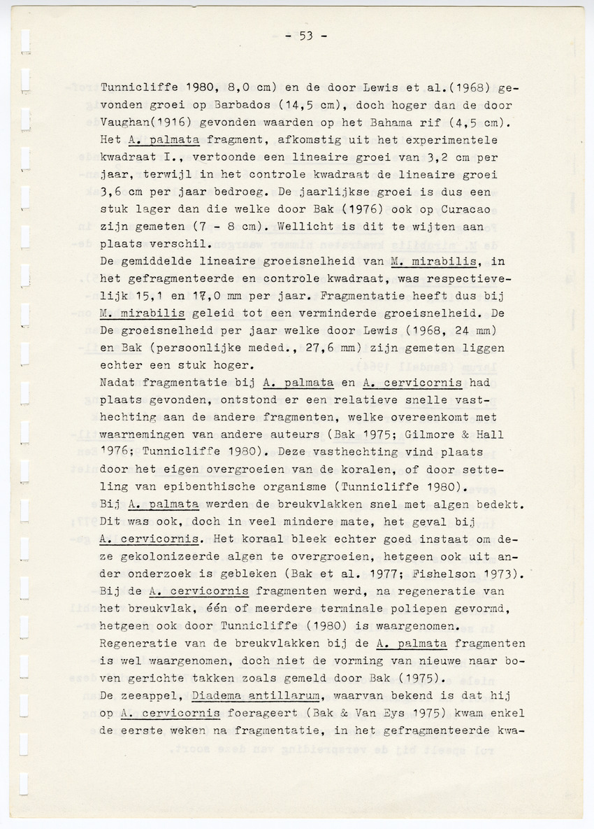 Z  Onderzoek naar de efficientie van de vegetatieve voortplanting van steenkoralen (Scleractinia) - New Page