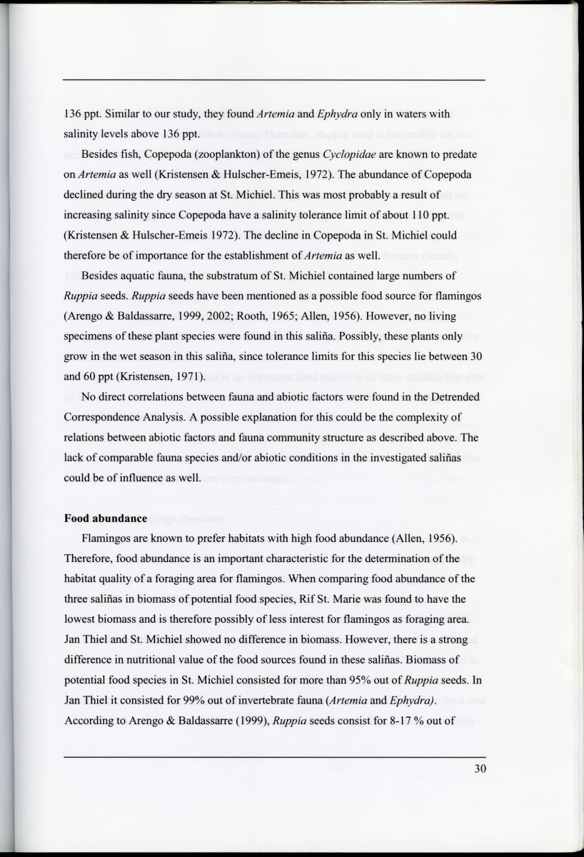 Z Characterization of foraging areas of the Caribbean Flamingo Phoenicopterus ruber on Curacao (Netherlands Antilles) - New Page