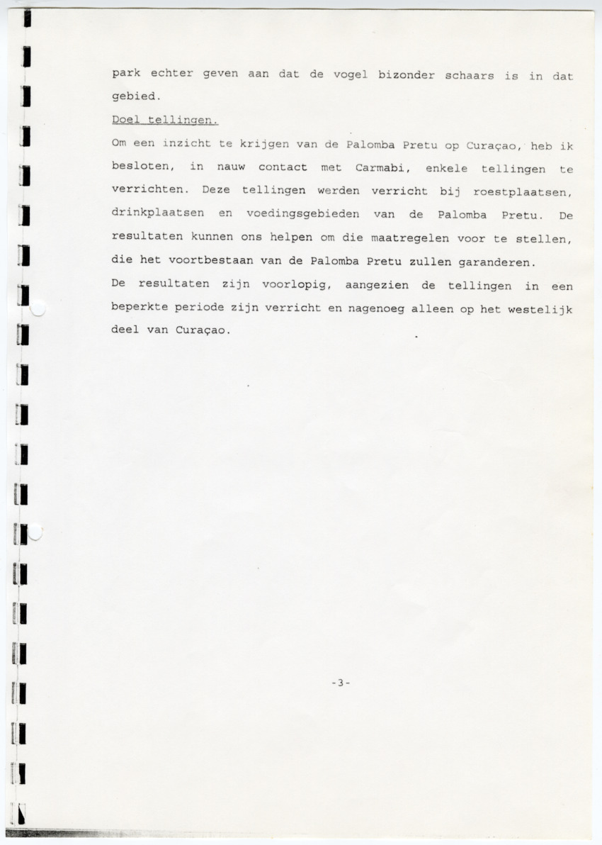 Z  Tellingen van de Palomba Pretu - Columba squamosa - New Page