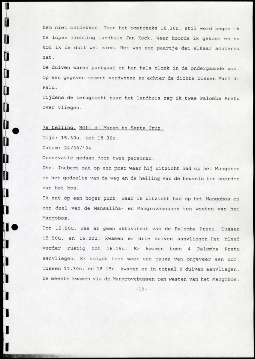 Z  Tellingen van de Palomba Pretu - Columba squamosa - New Page