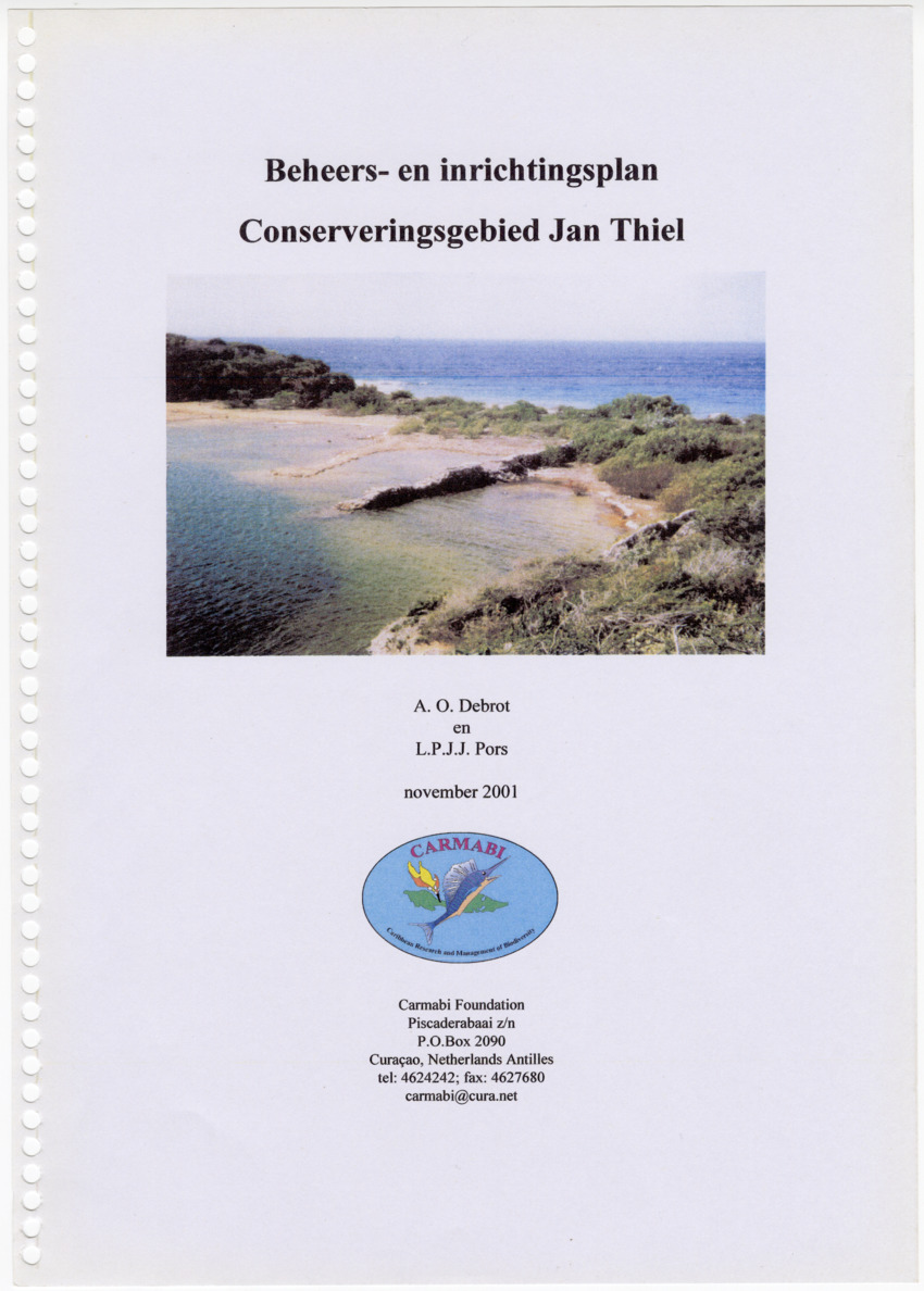 Z Beheers- en inrichtingsplan Conserveringsgebied Jan Thiel - New Page
