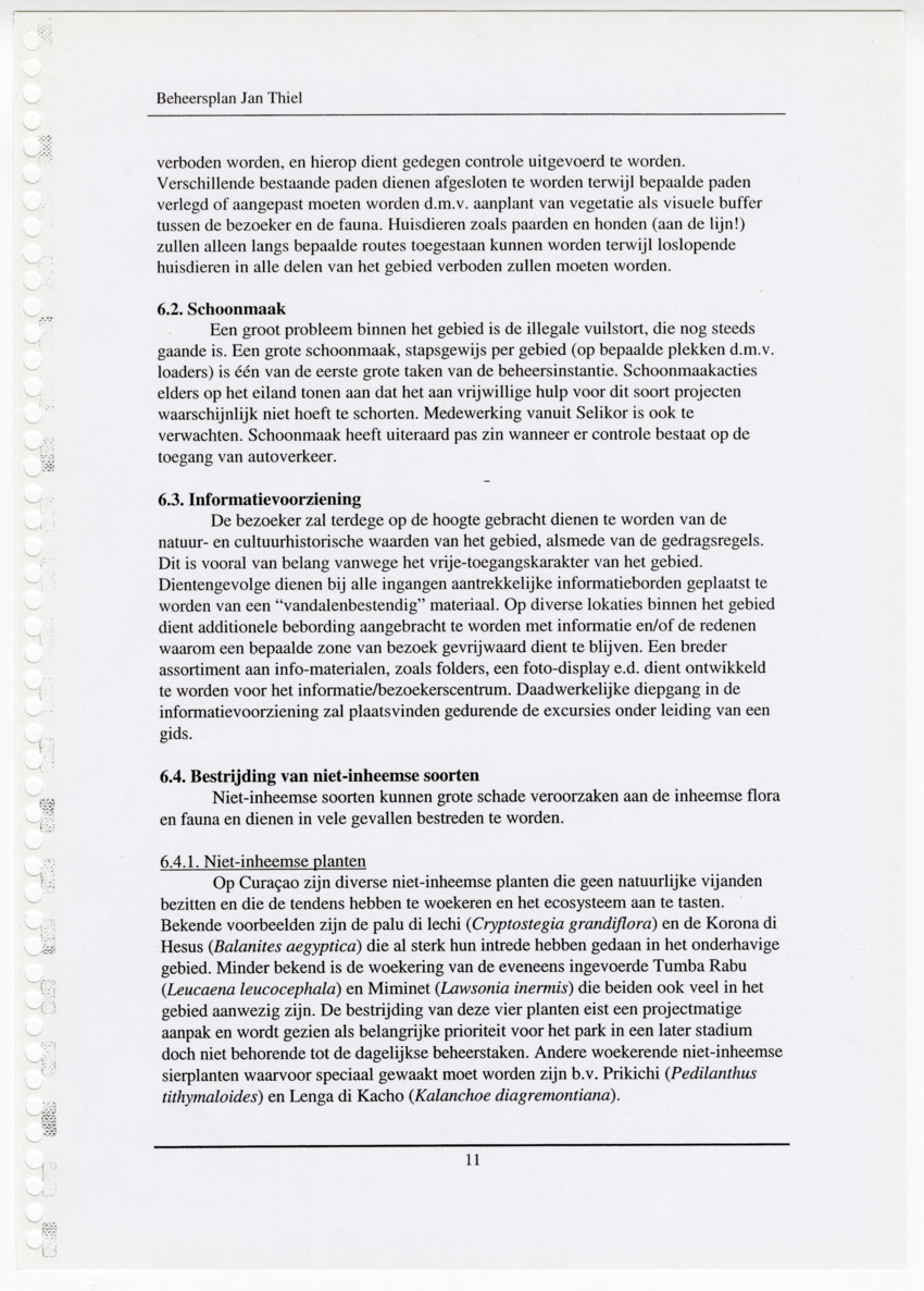Z Beheers- en inrichtingsplan Conserveringsgebied Jan Thiel - New Page