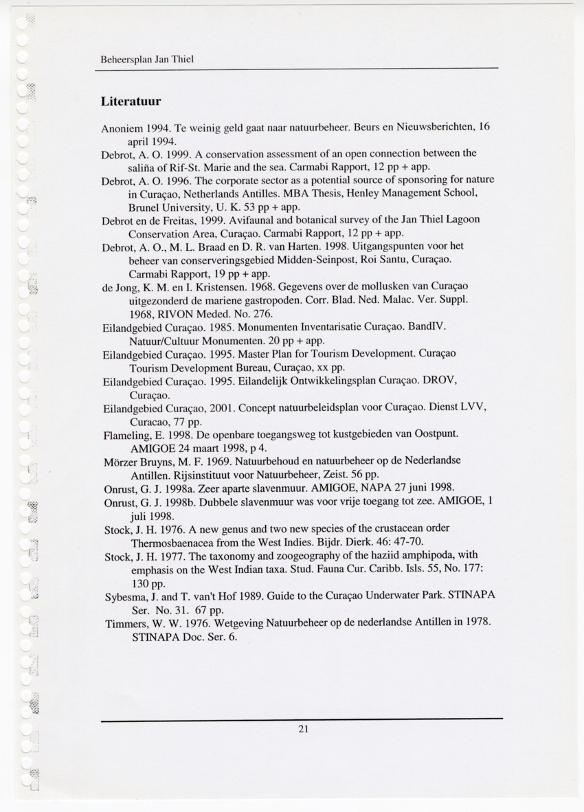 Z Beheers- en inrichtingsplan Conserveringsgebied Jan Thiel - New Page