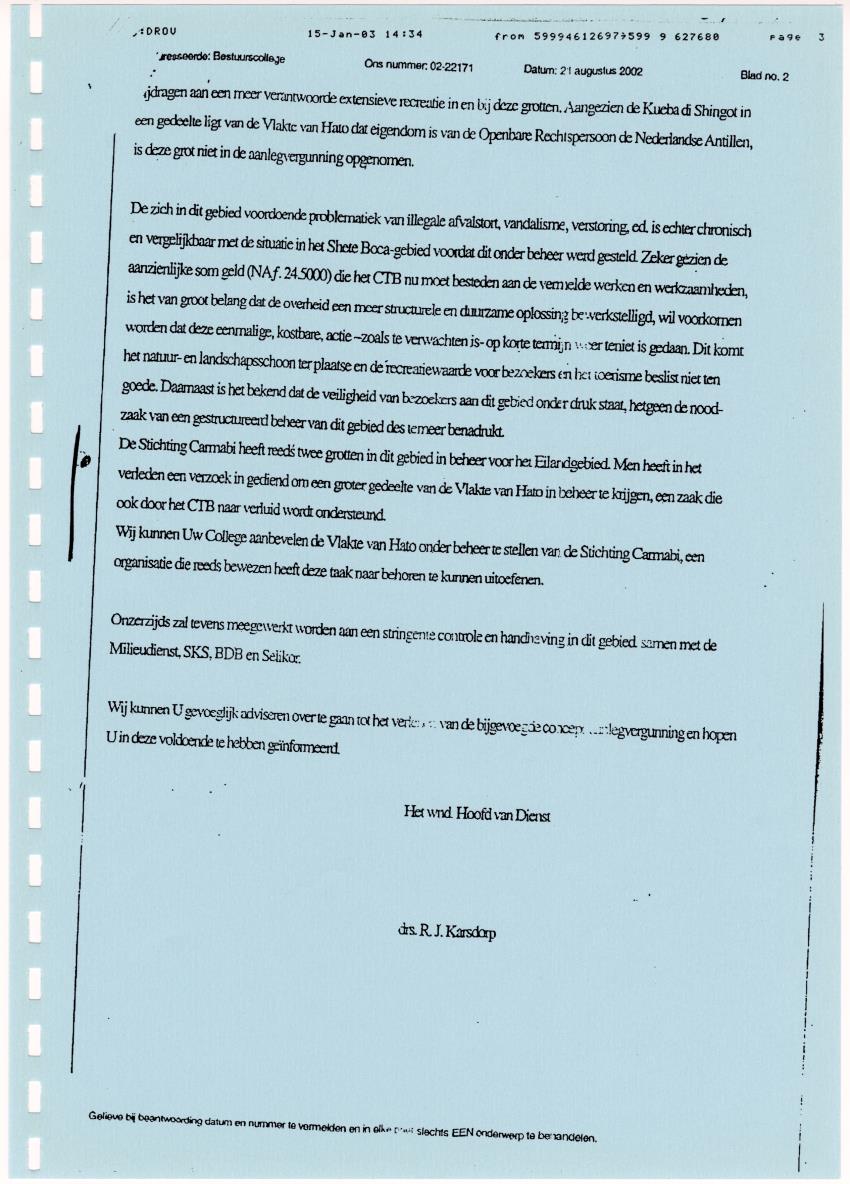 Z Terrassenlandschap van Hato en San Pedro: Inventory report van conserveringswaarden en bibliografie - New Page