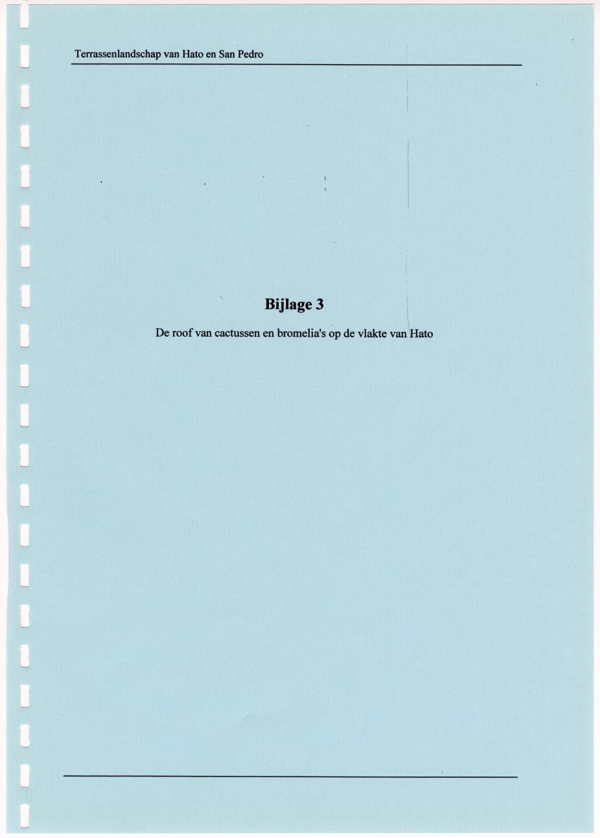 Z Terrassenlandschap van Hato en San Pedro: Inventory report van conserveringswaarden en bibliografie - New Page