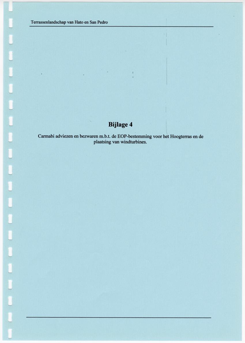 Z Terrassenlandschap van Hato en San Pedro: Inventory report van conserveringswaarden en bibliografie - New Page