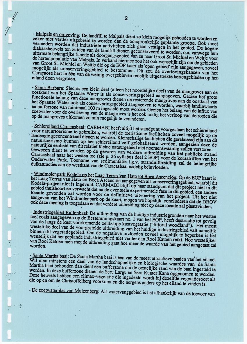 Z Terrassenlandschap van Hato en San Pedro: Inventory report van conserveringswaarden en bibliografie - New Page