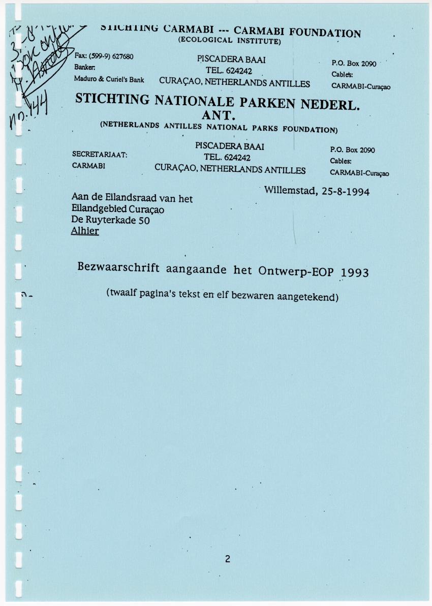 Z Terrassenlandschap van Hato en San Pedro: Inventory report van conserveringswaarden en bibliografie - New Page