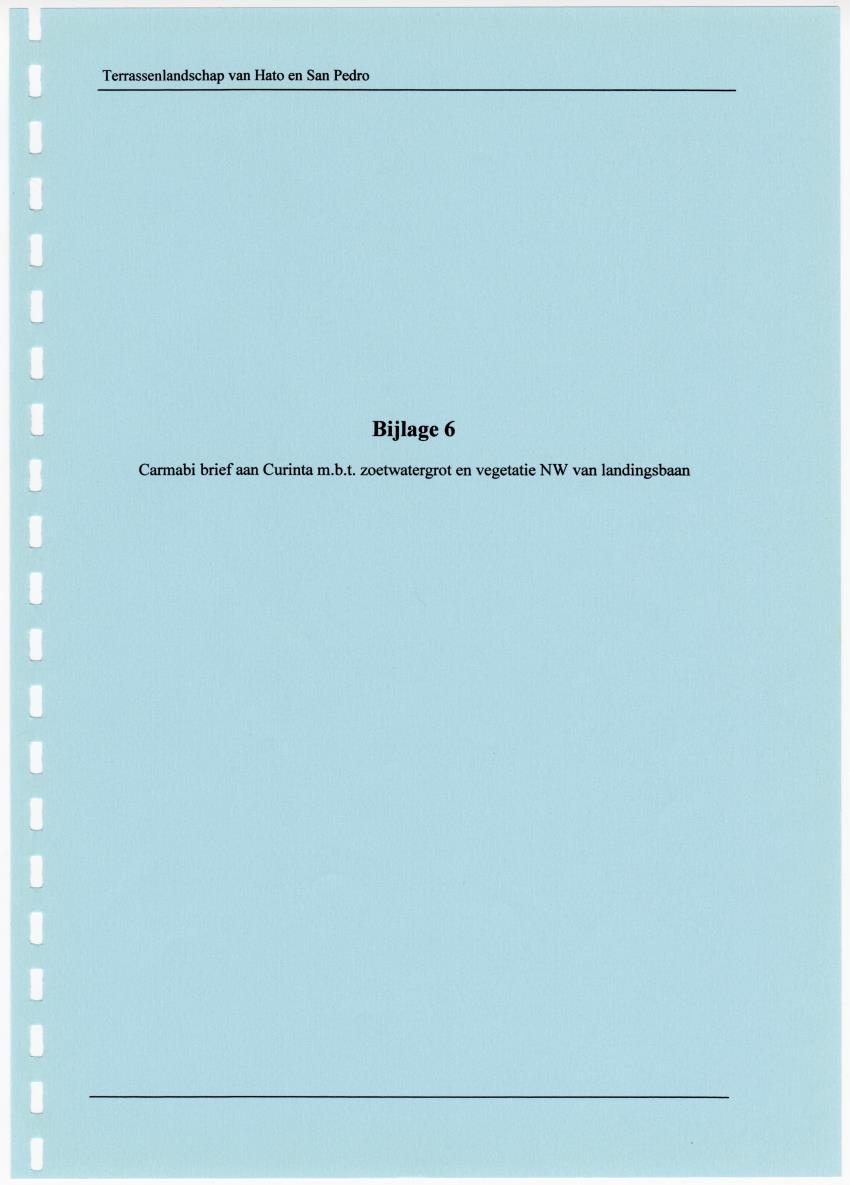 Z Terrassenlandschap van Hato en San Pedro: Inventory report van conserveringswaarden en bibliografie - New Page