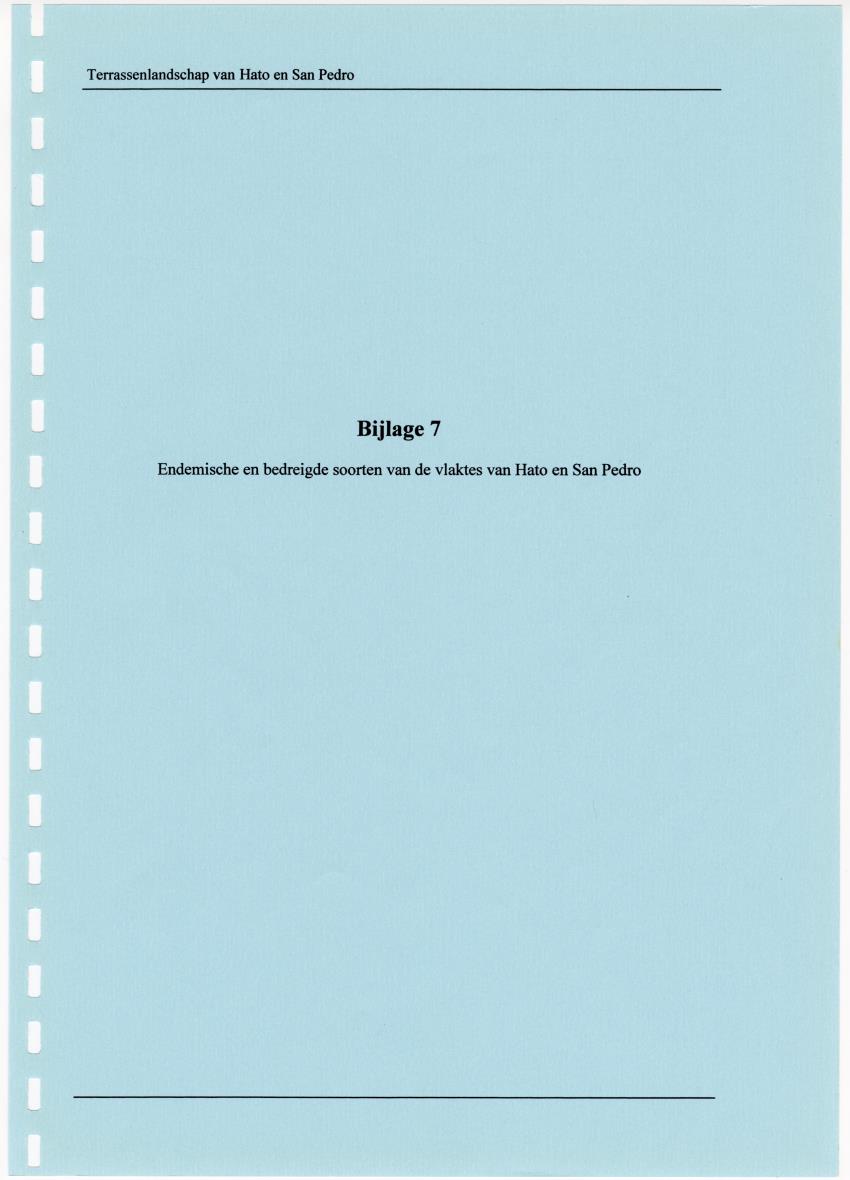 Z Terrassenlandschap van Hato en San Pedro: Inventory report van conserveringswaarden en bibliografie - New Page