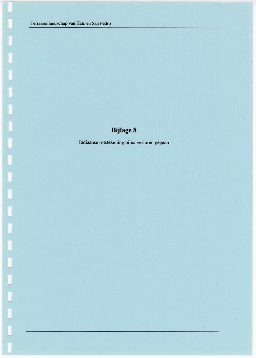 Z Terrassenlandschap van Hato en San Pedro: Inventory report van conserveringswaarden en bibliografie - New Page