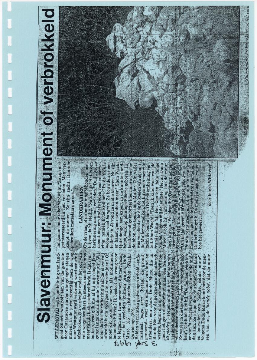 Z Terrassenlandschap van Hato en San Pedro: Inventory report van conserveringswaarden en bibliografie - New Page