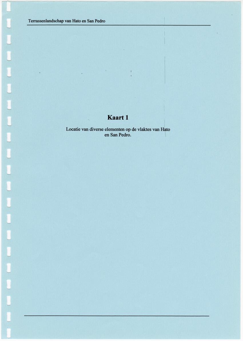 Z Terrassenlandschap van Hato en San Pedro: Inventory report van conserveringswaarden en bibliografie - New Page