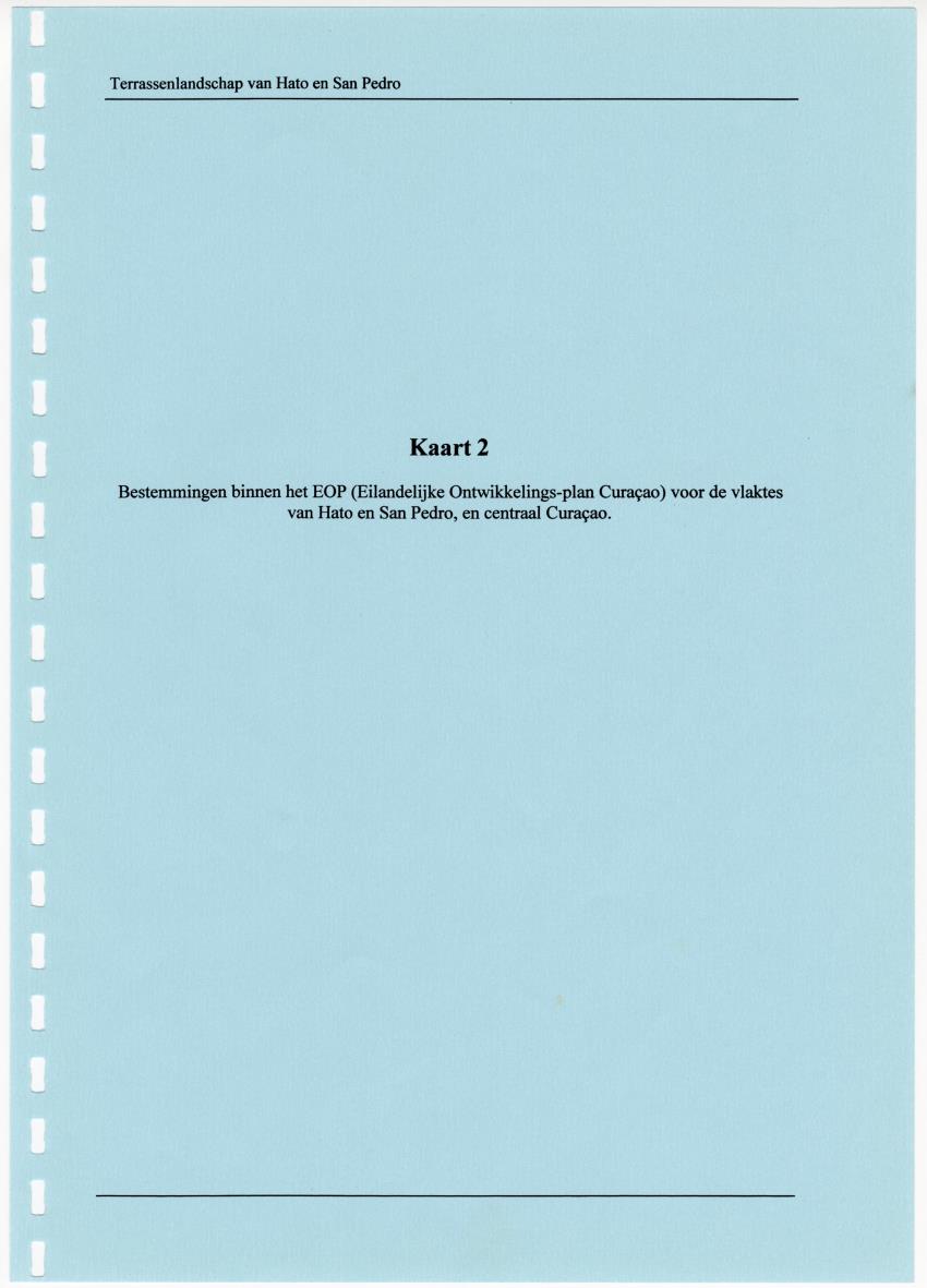 Z Terrassenlandschap van Hato en San Pedro: Inventory report van conserveringswaarden en bibliografie - New Page