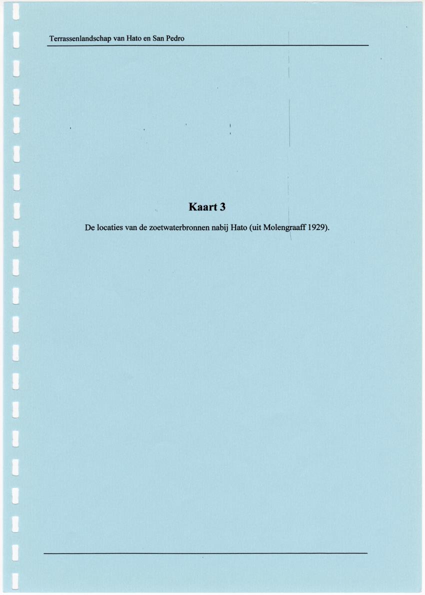 Z Terrassenlandschap van Hato en San Pedro: Inventory report van conserveringswaarden en bibliografie - New Page