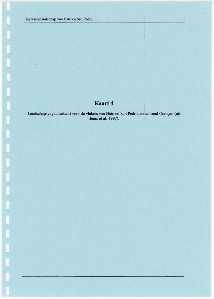 Z Terrassenlandschap van Hato en San Pedro: Inventory report van conserveringswaarden en bibliografie - New Page