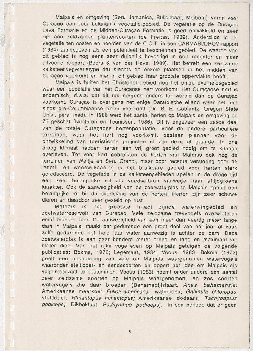 Z Natuurgebieden van bijzondere conserveringswaarde op Curacao - New Page