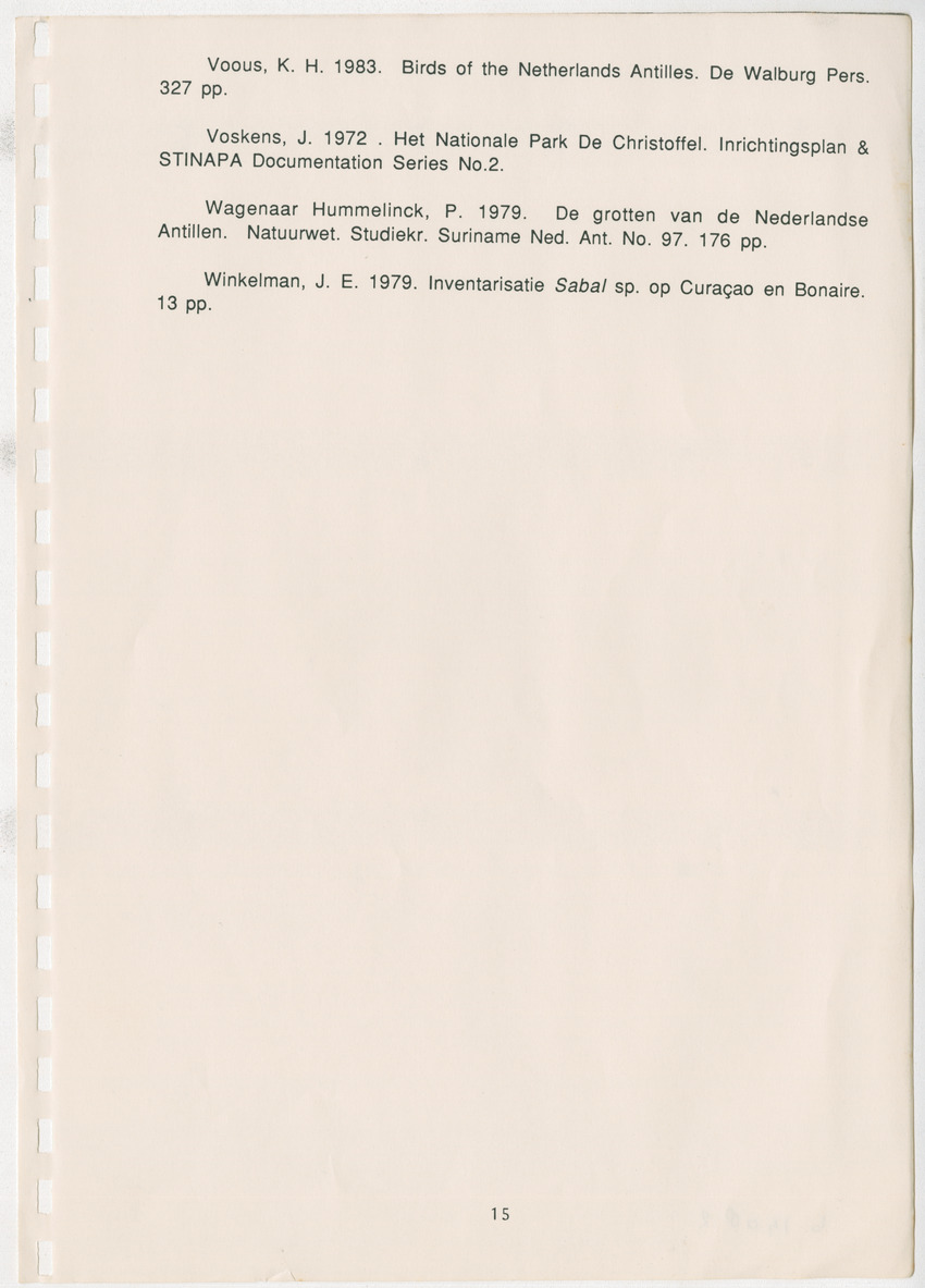 Z Natuurgebieden van bijzondere conserveringswaarde op Curacao - New Page
