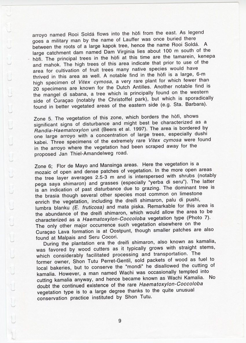 Z Avifaunal and Botanical Survey of the Jan Thiel Lagoon Conservation Area, Curacao - New Page