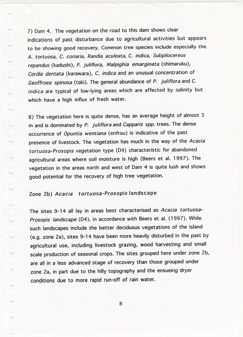 Z Brief Biological Inventory of Portomari Estate, Curacao - New Page