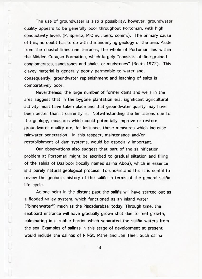 Z Brief Biological Inventory of Portomari Estate, Curacao - New Page