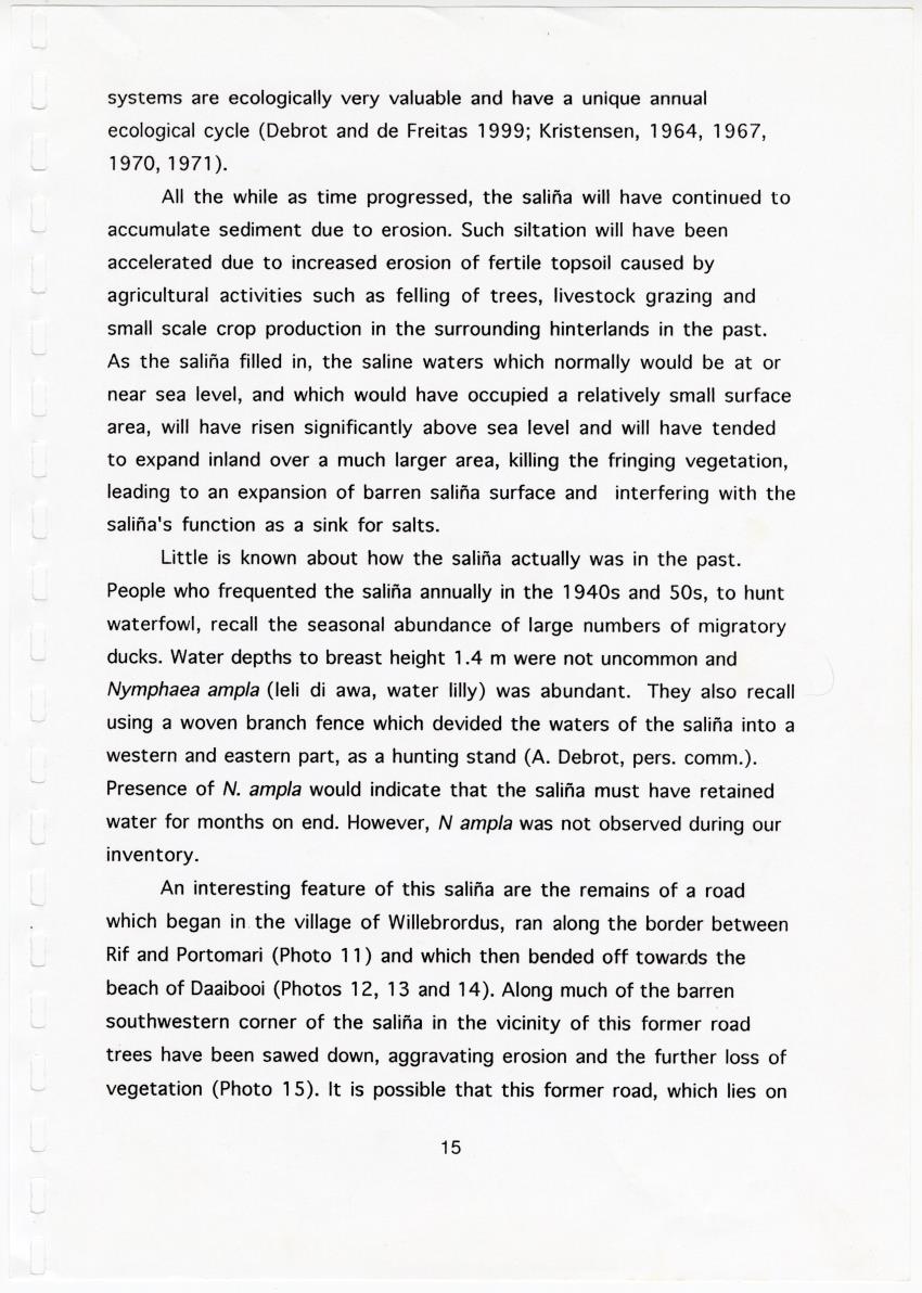 Z Brief Biological Inventory of Portomari Estate, Curacao - New Page