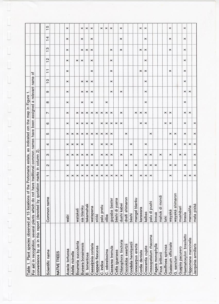 Z Brief Biological Inventory of Portomari Estate, Curacao - New Page