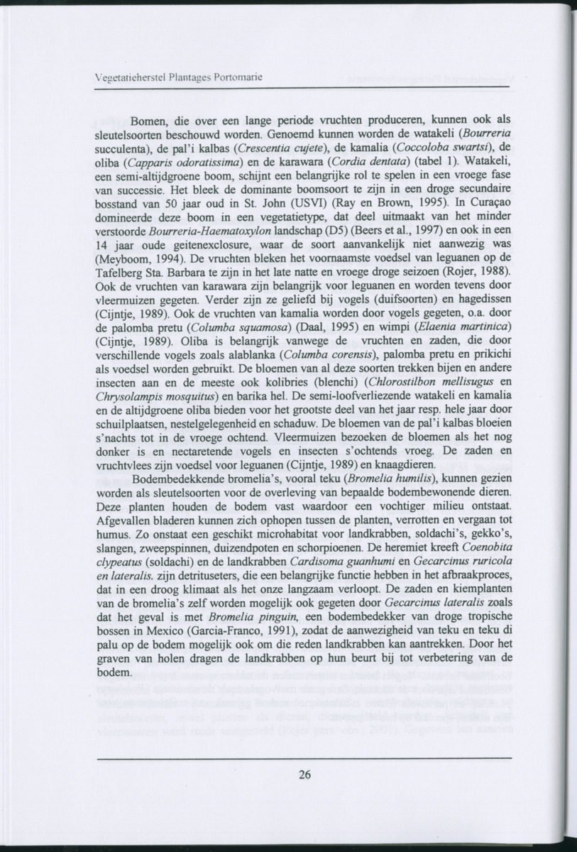 Ecologische ommekeer op basis van vegetatieherstel: plantages Portomari - Page 25